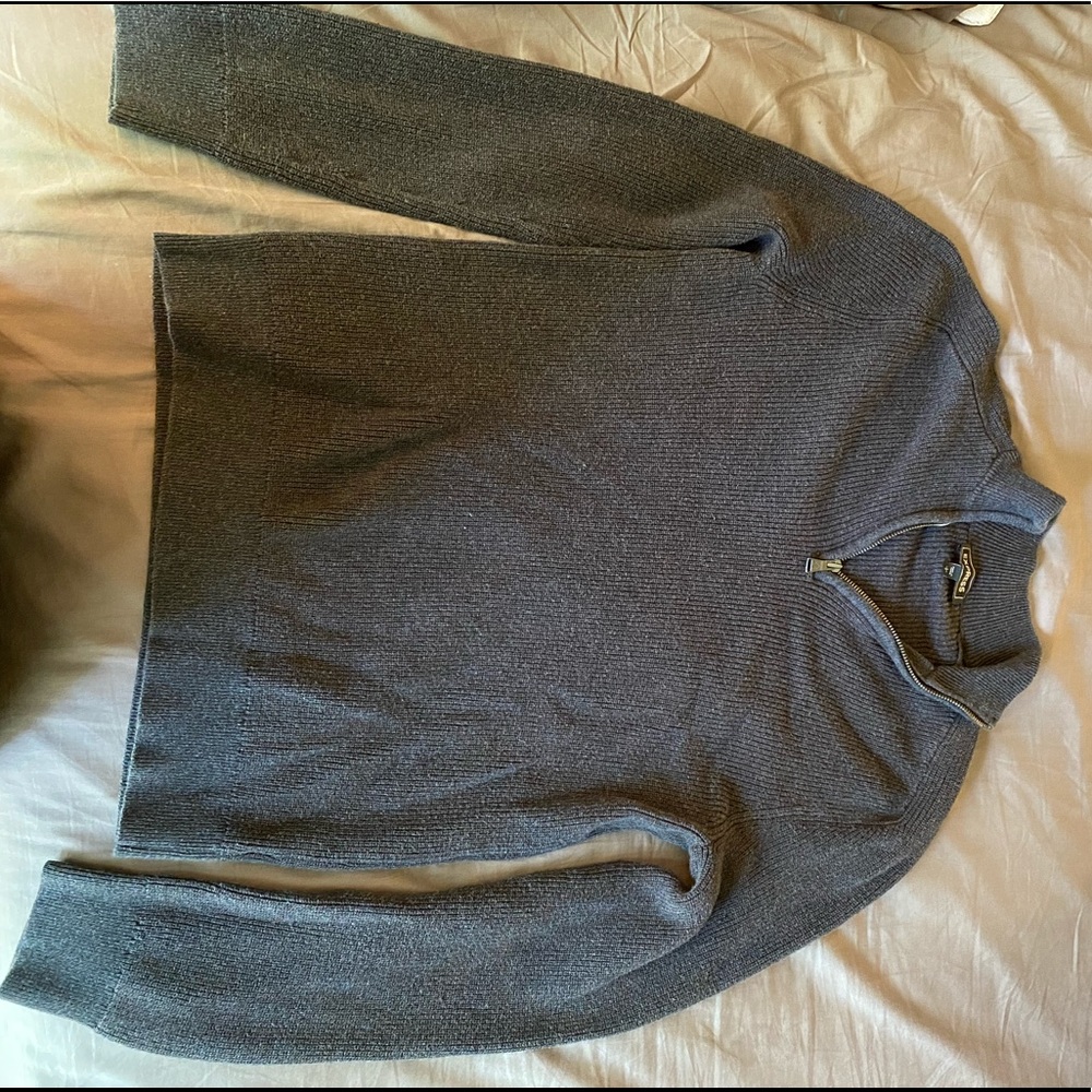 Express men’s 1/4 zip sweater size Large.